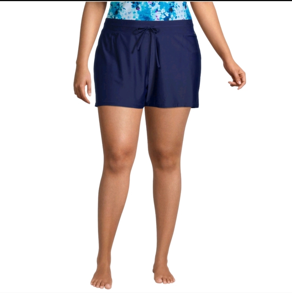 NWT ZeroXposur Women's Dark Blue Swim Shorts Size 1X